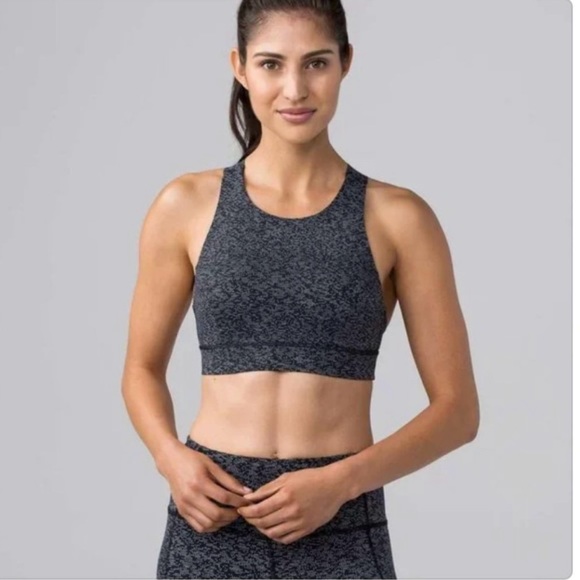 lululemon athletica Other - LULULEMON FAST & FREE NULUX SOUNDWAVE BRA BLACK WHITE DOT SPORTS BRA YOGA LULU